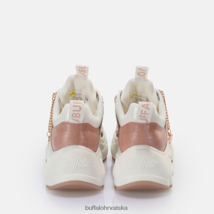 bijela/svijetlo roza Buffalo binary glam tenisice niske veganske |tenisice TDD6T320